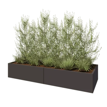 Hochbeet XXL aus Stahl - Rechteckig - 240 x 80 x 40 cm - Andere RAL farbe - Ohne Bodenplatte