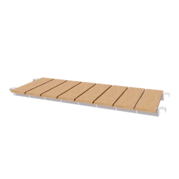 Gartenbank aus stahl - 130 x 44,3 cm - RAL9010 matte (weiß)