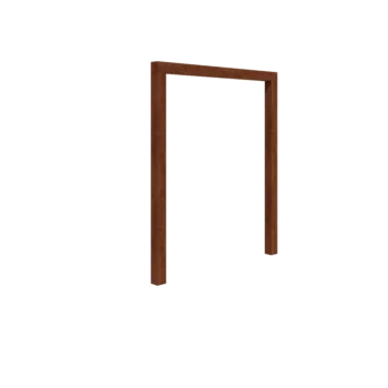 Cortenstahl Pergola - Gerade - 200 x 230 cm - Ohne Betonsockel