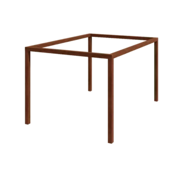 Cortenstahl Pergola - Rechteckig - 424 x 300 x 230 cm - Ohne Betonsockel