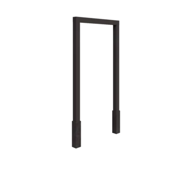 Pergola aus Stahl - Gerade - 200 x 230 cm - Andere RAL farbe - Mit Betonsockel