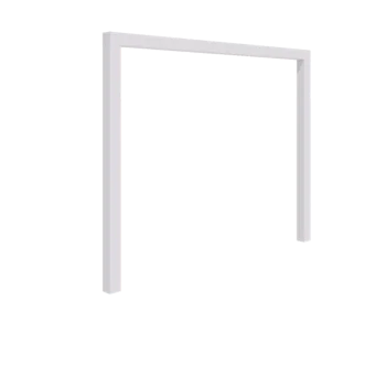 Pergola aus Stahl - Gerade - 300 x 230 cm - RAL9010 matte (weiß) - Ohne Betonsockel