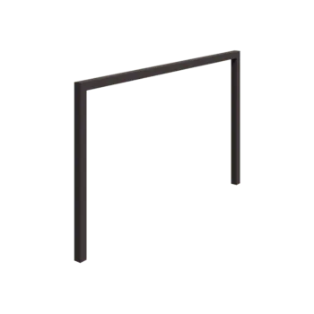 Pergola aus Stahl - Gerade - 400 x 230 cm - RAL7016 matte (anthrazitgrau) - Ohne Betonsockel