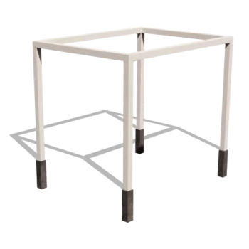 Pergola aus Stahl - Rechteckig - 324 x 250 x 230 cm - RAL9010 matte (weiß) - Ohne Betonsockel