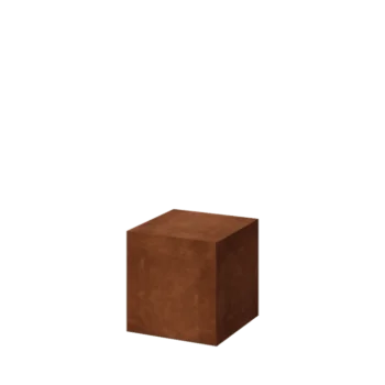 Cortenstahl Sockel - Ohio - 40 x 40 x 40 cm