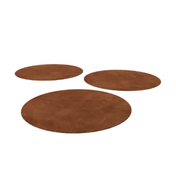 Cortenstahl Trittplatte - Rund - 75 cm