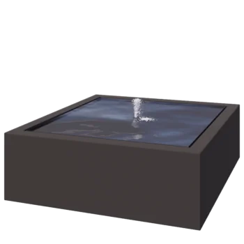 Wassertisch aus Aluminium - Lyra - 120 x 120 x 40 cm - Andere RAL farbe - Mit LED-Beleuchtung