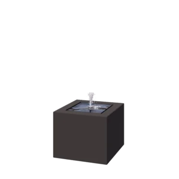 Wassertisch aus Aluminium - Lyra - 50 x 50 x 40 cm - Andere RAL farbe - Mit LED-Beleuchtung