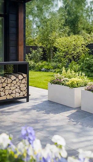 Pflanzkübel aus Stahl